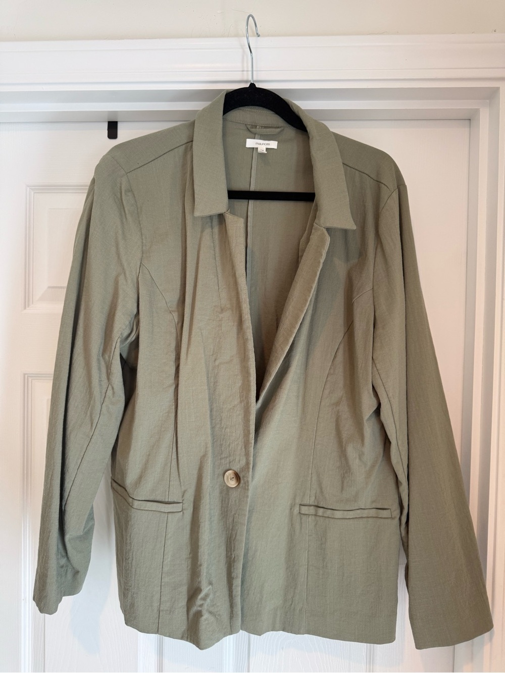 Maurices Light Olive Single-Button Blazer